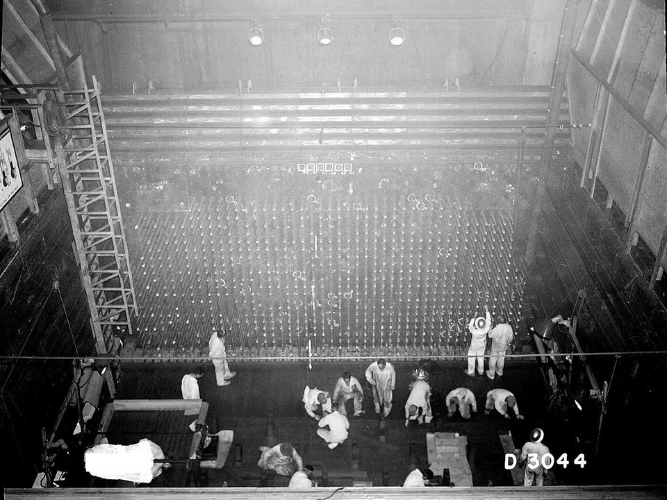Front face of the B Reactor Hanford